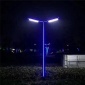 希科4米 庭院灯路灯 led路灯 一体化户外庭院灯 防水LED太阳能挑臂路灯 防水
