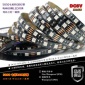 5V黑底5050七彩RGB60灯LED软灯带灯条3V-6V移动电源USB插头DIY