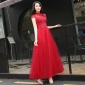 敬酒服新娘2018新款春季时尚韩式长款显瘦大红色结婚订婚晚礼服女