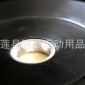 厂家黑胶包胶杠铃片**片5cm孔径全胶杠铃商用家用运动器材