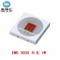 深圳厂家供应3030灯珠 3030红光1w EMC灯珠 1w红光灯珠 3030